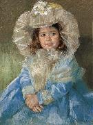 Mageter in the blue dress Mary Cassatt